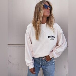 Anine Bing Jaci Crew Sweatshirt - L